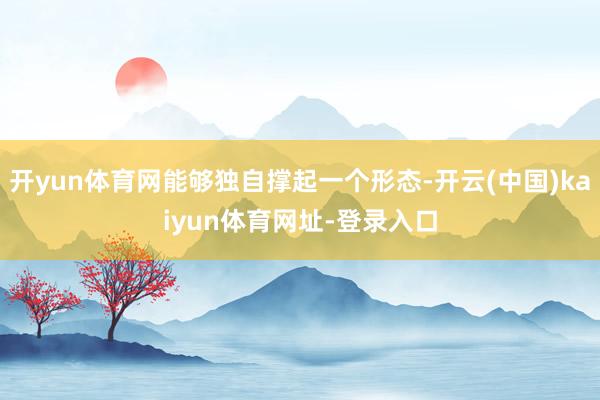 开yun体育网能够独自撑起一个形态-开云(中国)kaiyun体育网址-登录入口